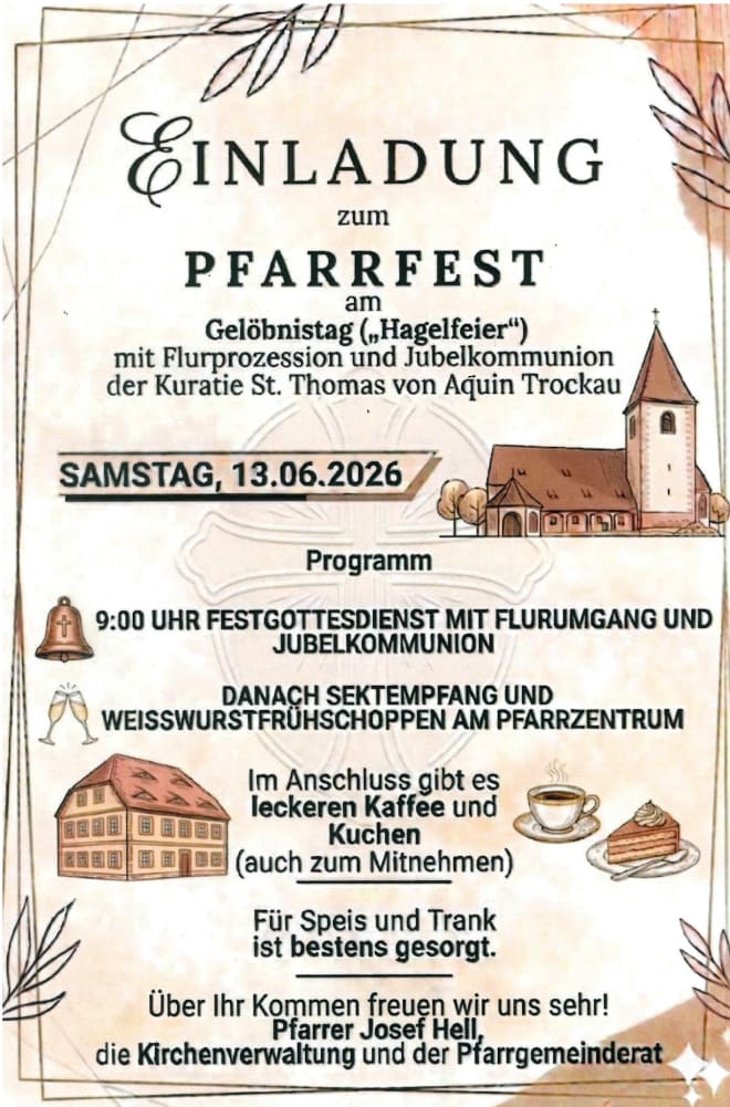 Pfarrfest und Jubelkommunion